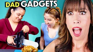 Women Try The Internet's Craziest Dad Gadgets! | React