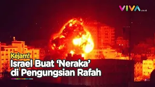 Rafah Bak Neraka, Puluhan Orang Terpanggang Hidup-hidup