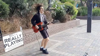 AC/DC - The Jack by Street Performer Angus Young Style!