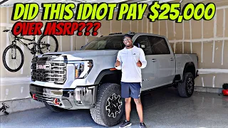 Is A 2024 GMC Sierra 2500 AT4X Worth $25k Over MSRP??? Dealer Said So...