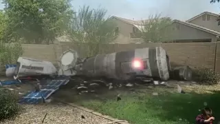 Epic satellite crash