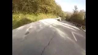 salita verso il  Kolovrat - Slovenia - moto BMW K1200R