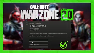 Fix: CoD Warzone 2.0 / Modern Warfare | Current Display Name is Not Allowed Bug