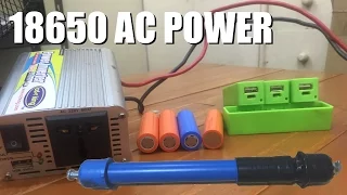 Power your TV from 18650 batteries