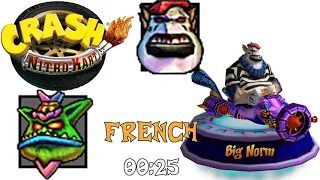 Crash Nitro Kart Big Norm Voice Clips (All Language)