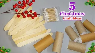 5 Affordable Christmas Decoration ideas From waste materials | DIY Christmas craft idea🎄194