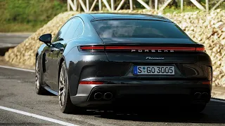 2024 Porsche Panamera Turbo (Vulcan Grey Metallic) - EXHAUST SOUND, Exterior, and Interior