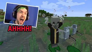 Gamers Reaction to First Seeing an Evoker/Vex mob in Minecraft