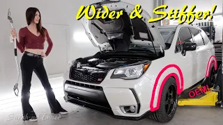 Adding Width The Clean Way! // Subaru Forester STi tS Conversion