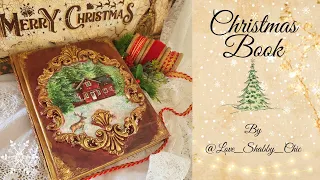 Vintage Style Christmas Cook Book- Decoupage Tutorial