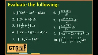 Basic Integration Formulas