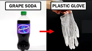 Turning grape soda into plastic gloves