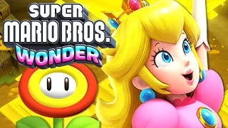 Super Mario Bros. Wonder Walkthrough Part 3 - Shining Falls 100% - Peach Gameplay