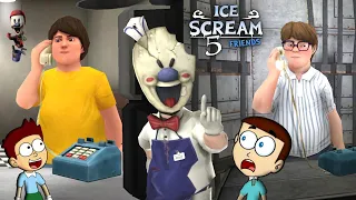 Ice Scream 5 Friends : Mike's Adventure | Shiva and Kanzo Gameplay