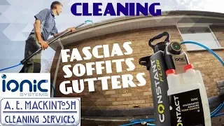 Fascia Soffit Gutter Cleaning With Constant Flow From Ionic