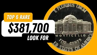 TOP 6 NICKELS ULTRA RARE Coins worth A LOT of MONEY! Coins worth money