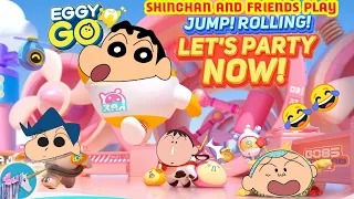 SHINCHAN, BO, KAZAMA, MASAO PLAYS EGGY GO 🤣 || FALL GUYS || FUNNIEST GAME EVER 😂 || SHINCHAN EGGY GO