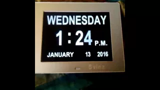 Svinz™ Memory Loss Day Clock Digital Calendar