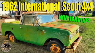 Will it run after 50 years?? 1962 International Scout 4x4 fresh Western Truck!