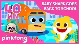 Back to School |  Baby Shark  | +Compilation | Pinkfong Songs for Children