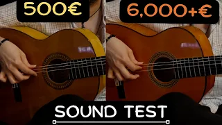 500€ & 6,000+€ Flamenco Guitar - Can You Hear the Difference? - SOUND TEST