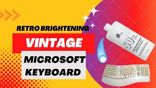 retro brightening Vintage Microsoft Natural Keyboard Elite X03-51763