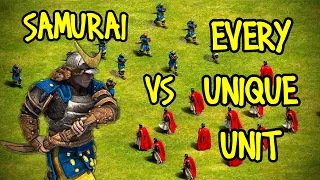 ELITE SAMURAI vs EVERY UNIQUE UNIT | AoE II: Definitive Edition