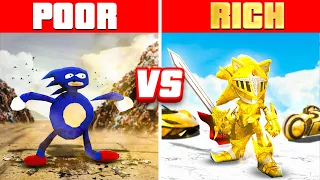 POOR Sonic vs. RICH Sonic In GTA 5! (GTA 5 RP Mods)