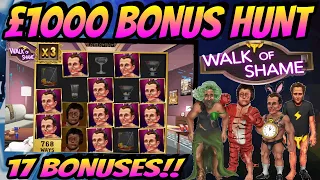 £1000 Bonus Hunt! 17 Bonuses! High Volatility Slots! 🎰🎰