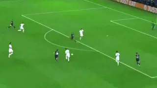 Messi's first goal for PSG vs Man City