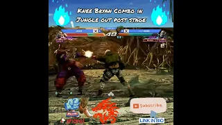 Tekken 7 | Season 4 | Knee bryan combo in jungle outpost stage