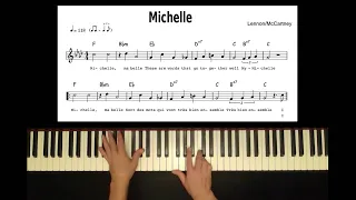 'michelle' piano (partition lead sheet)
