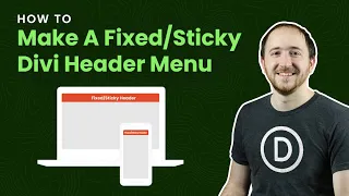 How To Make A Fixed Divi Header Menu On Desktop or Mobile