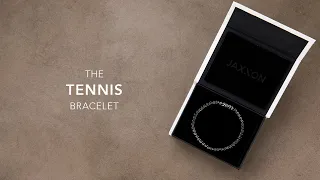 Men's Black Tennis Bracelet | Men's Jewelry Unboxing | JAXXON