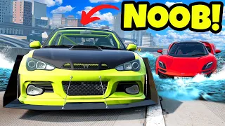 Teaching a NOOB How to Escape the Flood in BeamNG Drive Mods!