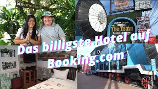 The Train Resort in Pattaya Jomtien. Das billigste Hotel mit Frühstück muss uns reichen.😜