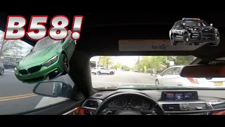 BMW 440i POV DRIVE *ALMOST GOT PULLED OVER IN THE B58* EPISODE #1 😳