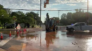 Water main breaks at Florida Street/MLK Jr Drive intersection