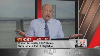 Watch Jim Cramer give his take on Wednesday's decline in oil stocks