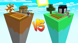 MINECRAFT: ¡CHUNK NOOB vs CHUNK PRO! ⚔️😱 BATALLA DE SKYBLOCK RETO con FRANCISCOGAMES