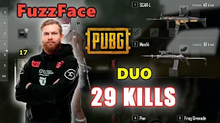 FaZe FuzzFace & Larsen - 29 KILLS - SCAR + Mini14 - DUO - Archive Games - PUBG