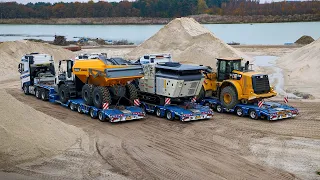 Three new construction semi low loaders for transportbedrijf Schoones B.V.