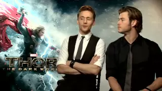 Thor: The Dark World - Chris Hemsworth, Tom Hiddleston, Natalie Portman & Kat Dennings