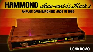 Hammond Auto-Vari 64 Mk 2 - Analog Drum Machine from 1980 Demo