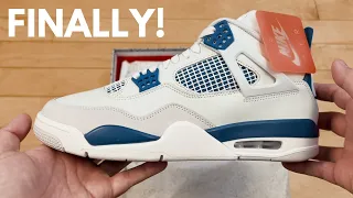 UNBOXING "Military Blue" Air Jordan 4 Retro - Best Air Jordan Retro Since the Lost & Founds!