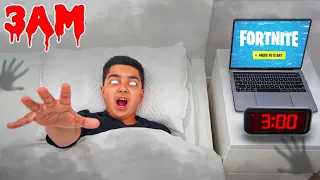Kid Wakes Up At 3AM To Play Fortnite... (SCARY!)