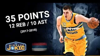 (19.01.2017) Nikola Jokić 35 pts, 12 reb,  4 ast vs. San Antonio Spurs (Highlights)