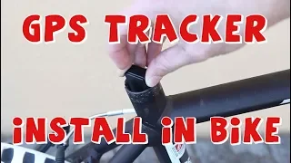 How to install GPS Tracker in bicycle. Anti theft for bikes!