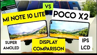 Poco x2 vs mi note 10 lite display comparison
