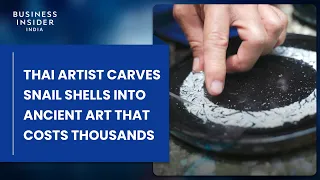 Thai Artist Carves Snail Shells Into Ancient Art That Costs Thousands